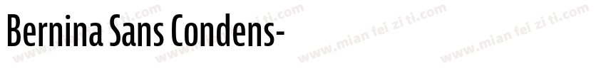 Bernina Sans Condens字体转换